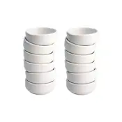 set of 12 porcelain white dishes