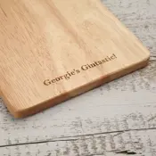 personalised wooden gin board detail