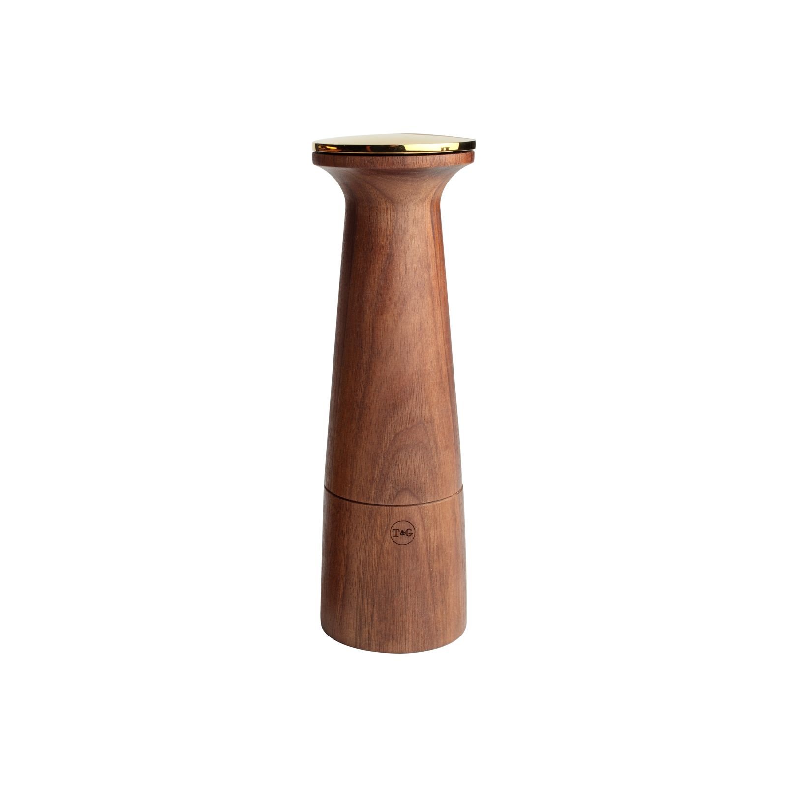 Oblique Deco Gold Salt Mill