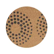 cork table mat dits grey