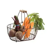 provence medium oval basket rustic brown