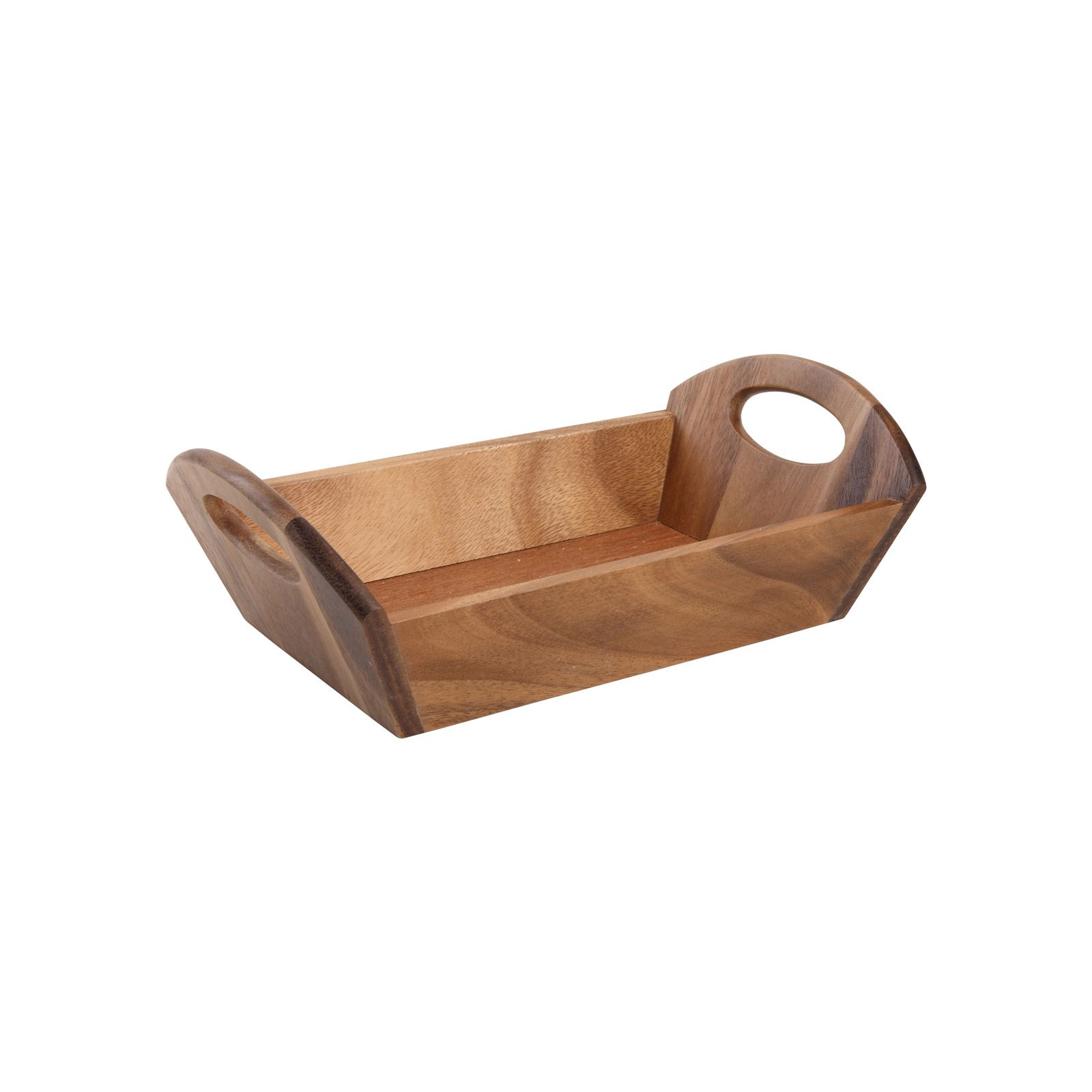 Rectangular Serving / Display Tray With 2 Handles in Acacia