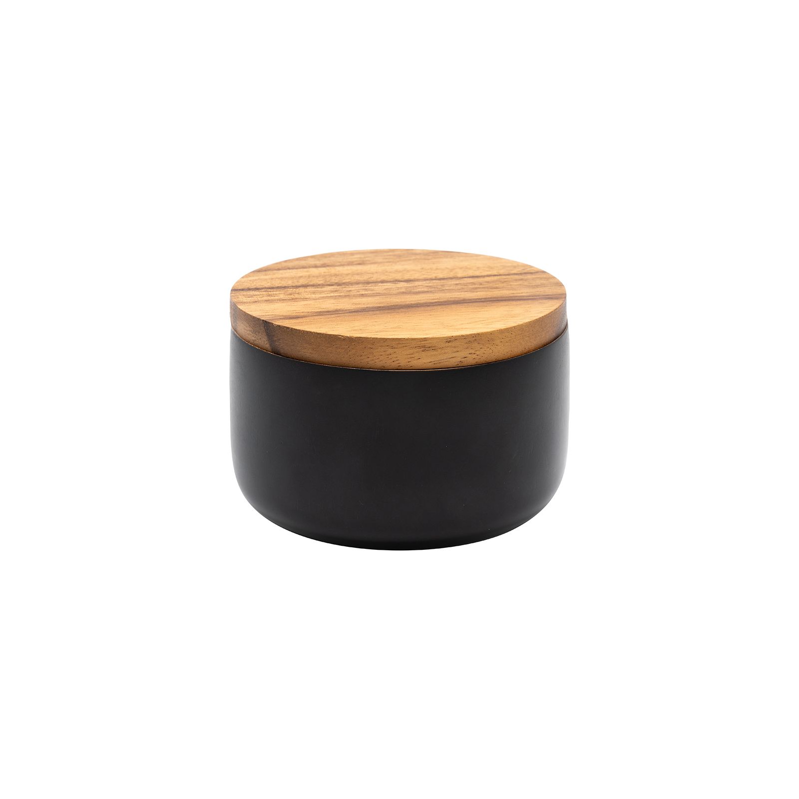 Eclipse Short Wooden Storage Jar
