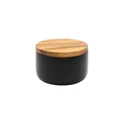 eclipse short wooden storage jar