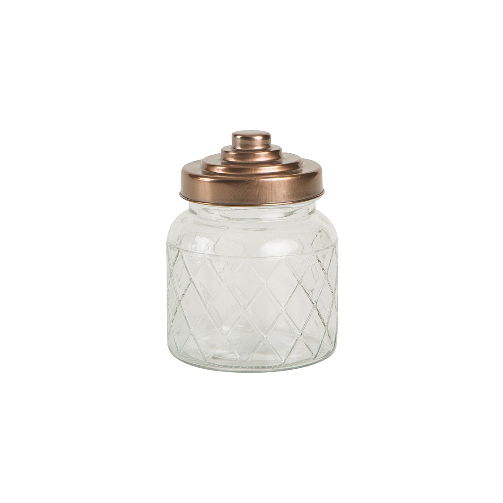 Small Lattice Glass Jar
