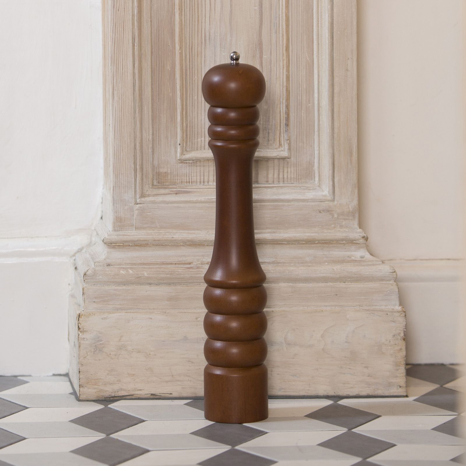 Tall Capstan Pepper Mill Dark Stain