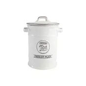 pride of place tea jar white